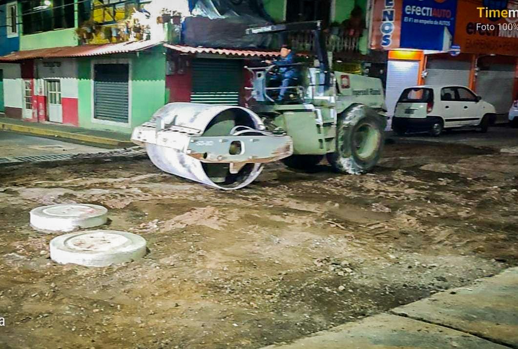 Con labores nocturnas rehabilitamos calles de Chiautempan: Blanca Angulo